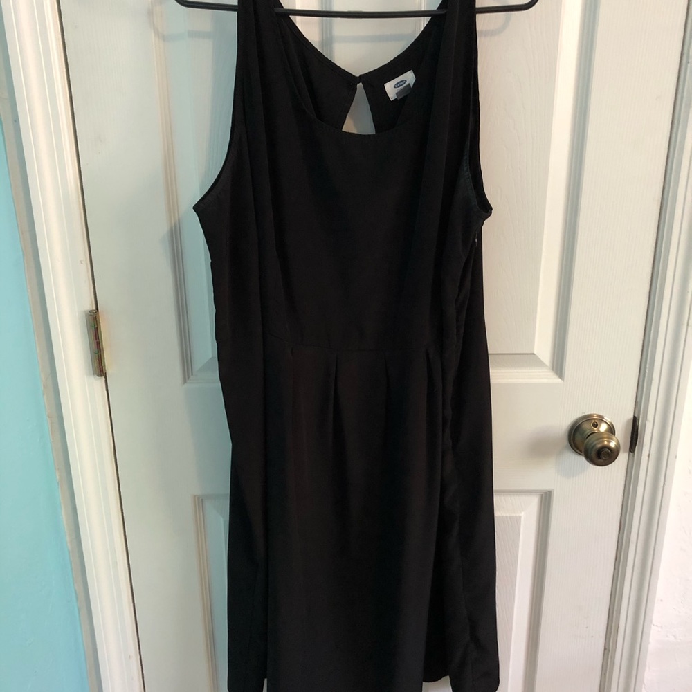 Airy and light black dress.